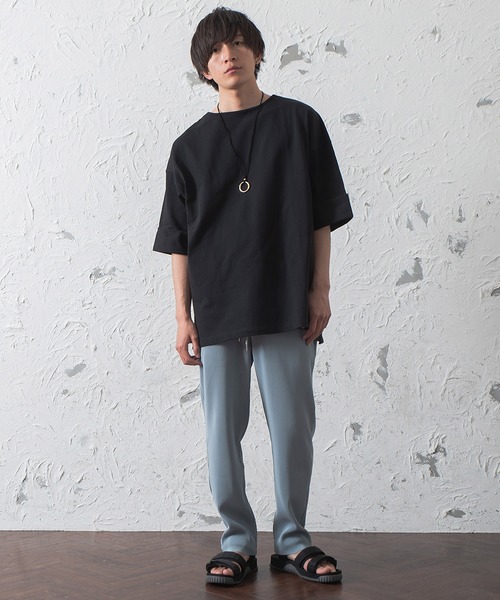 MinoriTY（マイノリティ）の「プリーツワイドテーパードパンツ【セットアップ対象商品あり】（その他パンツ・メンズ・サックスブルー/ブラック/グレー/ベージュ・M/L）」の16枚目の写真