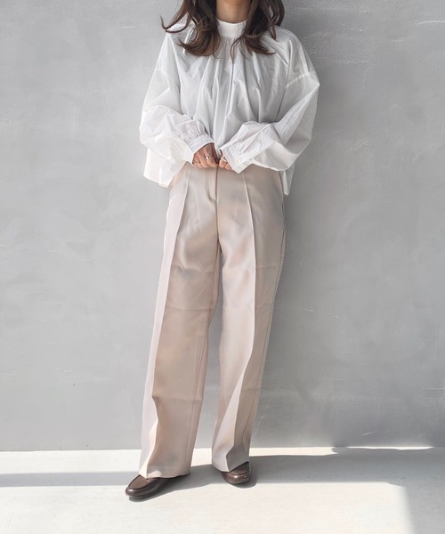 LE MORE（リモア）の「バックリボンギャザーブラウス（シャツ/ブラウス・レディース・ホワイト・FREE）」の4枚目の写真