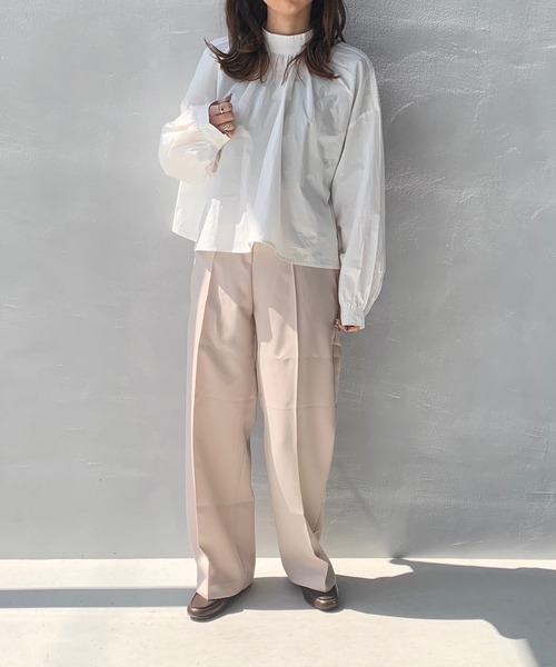 LE MORE（リモア）の「バックリボンギャザーブラウス（シャツ/ブラウス・レディース・ホワイト・FREE）」の5枚目の写真