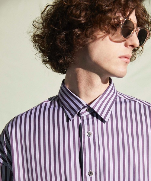MAISON SPECIAL(メゾンスペシャル)の「《ユニセックスアイテム》GETZNER/ゲッツナー プライムオーバーシャツ 【MAISON SPECIAL/メゾンスペシャル】(シャツ/ブラウス・メンズ・チャコールグレー/グリーン/ライトグリーン/パープル/ボルドー・44/46/48)」の16枚目の写真