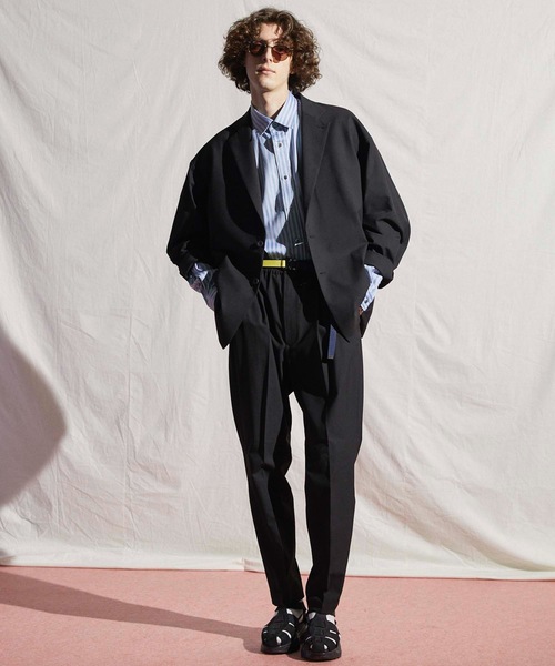 MAISON SPECIAL(メゾンスペシャル)の「《ユニセックスアイテム》GETZNER/ゲッツナー プライムオーバーシャツ 【MAISON SPECIAL/メゾンスペシャル】(シャツ/ブラウス・メンズ・チャコールグレー/グリーン/ライトグリーン/パープル/ボルドー・44/46/48)」の8枚目の写真