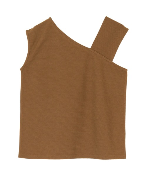 titivate（ティティベイト）の「ｱｼﾝﾒﾄﾘｰﾉｰｽﾘｰﾌﾞﾄｯﾌﾟｽ（タンクトップ・レディース・ブラック/ブルー/グリーン/キャメル/ライトベージュ/グレイッシュベージュ・S/M）」の6枚目の写真