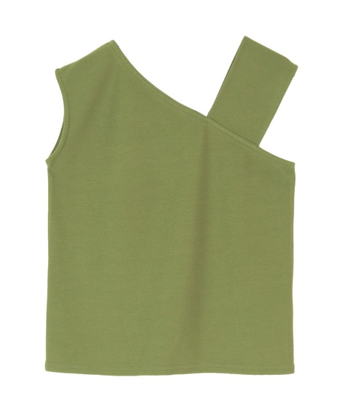 titivate（ティティベイト）の「ｱｼﾝﾒﾄﾘｰﾉｰｽﾘｰﾌﾞﾄｯﾌﾟｽ（タンクトップ・レディース・ブラック/ブルー/グリーン/キャメル/ライトベージュ/グレイッシュベージュ・S/M）」の4枚目の写真