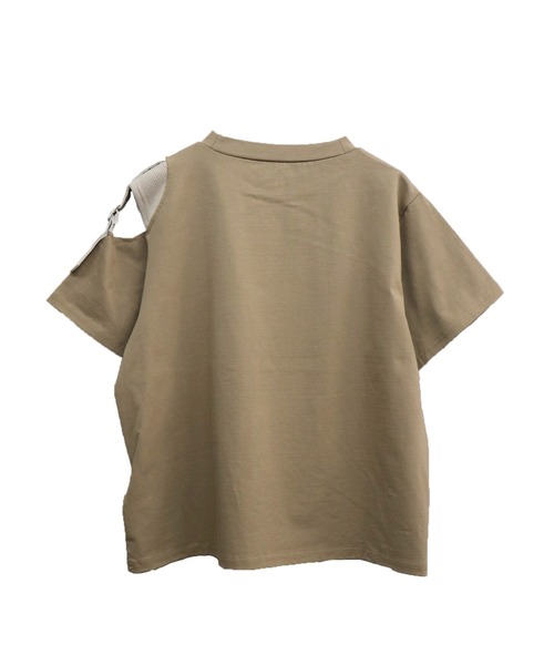 &g'aime（アンジェム）の「【&g'aime】ショルダーベルトTシャツ（Tシャツ/カットソー・レディース・ブラック/ベージュ/ブラウン・FREE）」の21枚目の写真