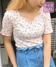 【大きいサイズ】ちびモチーフくしゅくしゅTシャツ【ZOZOTOWN限定アイテム】【7AP】