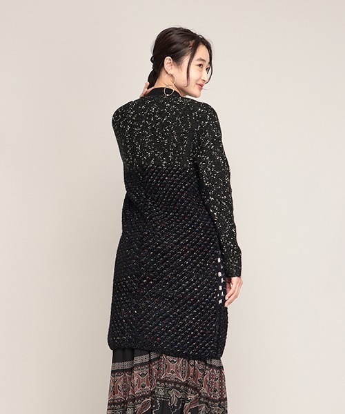 Desigual(デシグアル)の「ヘビーゲージジャケット TURKU(カーディガン/ボレロ・レディース・ブラック・L/S/M/2L)」の3枚目の写真