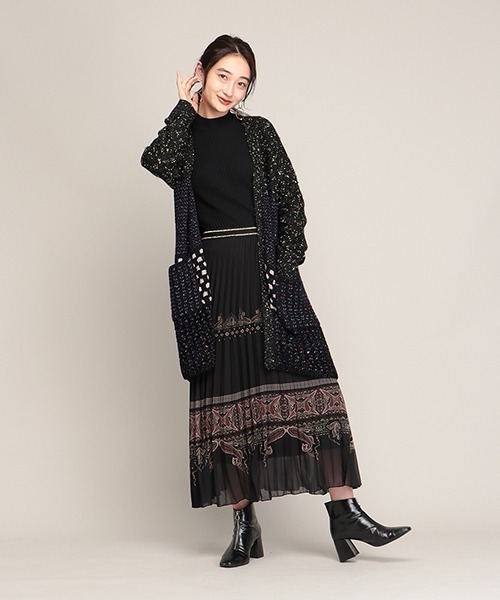 Desigual(デシグアル)の「ヘビーゲージジャケット TURKU(カーディガン/ボレロ・レディース・ブラック・L/S/M/2L)」の5枚目の写真