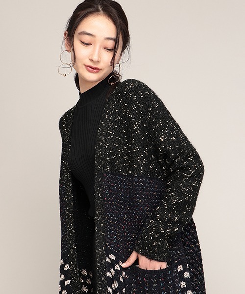 Desigual(デシグアル)の「ヘビーゲージジャケット TURKU(カーディガン/ボレロ・レディース・ブラック・L/S/M/2L)」の6枚目の写真