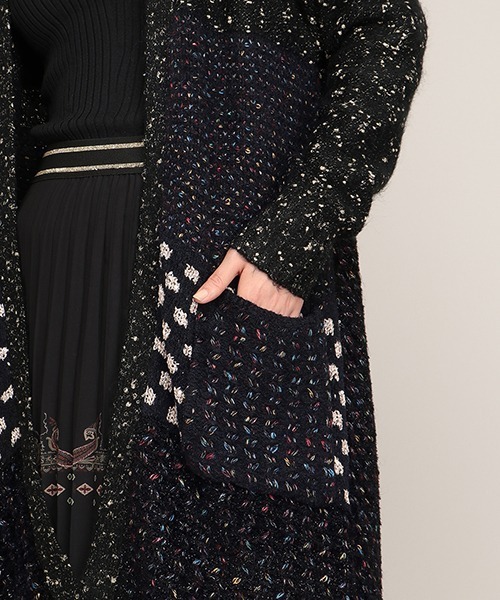 Desigual(デシグアル)の「ヘビーゲージジャケット TURKU(カーディガン/ボレロ・レディース・ブラック・L/S/M/2L)」の7枚目の写真