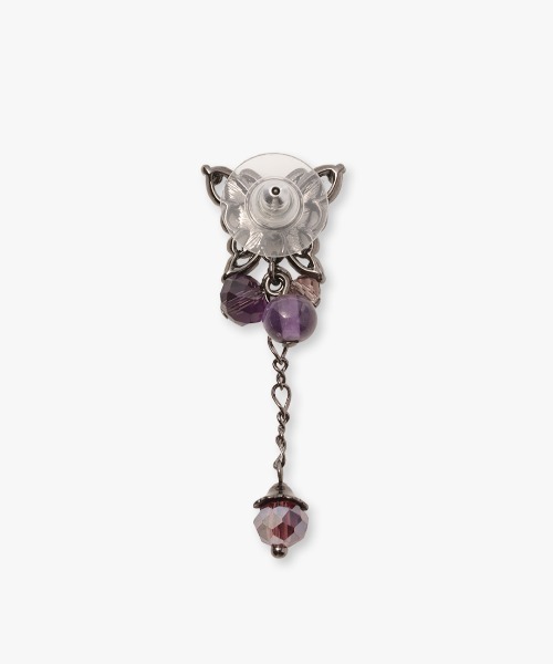 ANNA SUI(アナスイ)の「蝶モチーフ 2WAYピアス(ピアス(両耳用)・レディース・パープル・ONE SIZE)」の4枚目の写真
