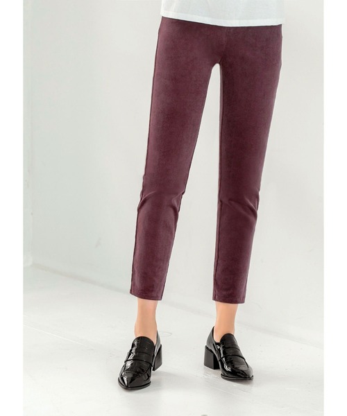 STYLE DELI（スタイルデリ）の「コーデュロイストレッチパンツ（その他パンツ・レディース・ブラック/パープル・X-SMALL/SMALL/MEDIUM）」の4枚目の写真