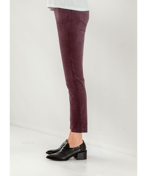 STYLE DELI（スタイルデリ）の「コーデュロイストレッチパンツ（その他パンツ・レディース・ブラック/パープル・X-SMALL/SMALL/MEDIUM）」の5枚目の写真