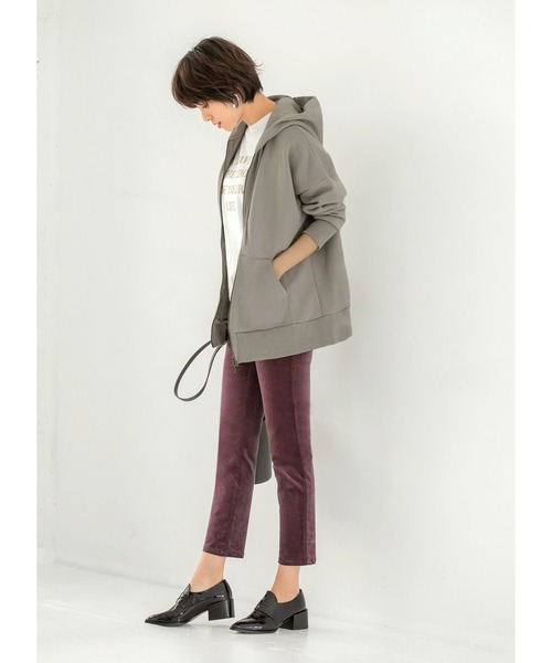 STYLE DELI（スタイルデリ）の「コーデュロイストレッチパンツ（その他パンツ・レディース・ブラック/パープル・X-SMALL/SMALL/MEDIUM）」の6枚目の写真