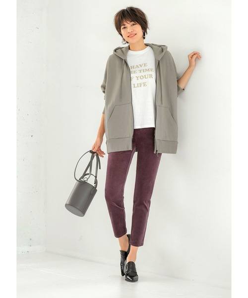 STYLE DELI（スタイルデリ）の「コーデュロイストレッチパンツ（その他パンツ・レディース・ブラック/パープル・X-SMALL/SMALL/MEDIUM）」の12枚目の写真