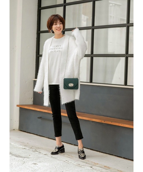 STYLE DELI（スタイルデリ）の「コーデュロイストレッチパンツ（その他パンツ・レディース・ブラック/パープル・X-SMALL/SMALL/MEDIUM）」の13枚目の写真