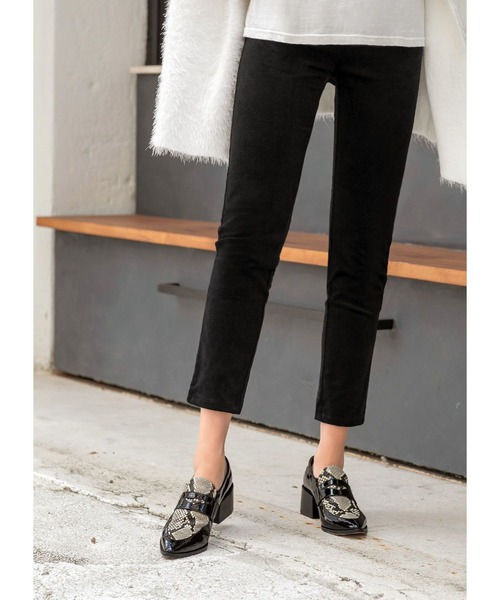 STYLE DELI（スタイルデリ）の「コーデュロイストレッチパンツ（その他パンツ・レディース・ブラック/パープル・X-SMALL/SMALL/MEDIUM）」の14枚目の写真