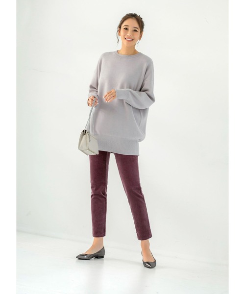 STYLE DELI（スタイルデリ）の「コーデュロイストレッチパンツ（その他パンツ・レディース・ブラック/パープル・X-SMALL/SMALL/MEDIUM）」の21枚目の写真