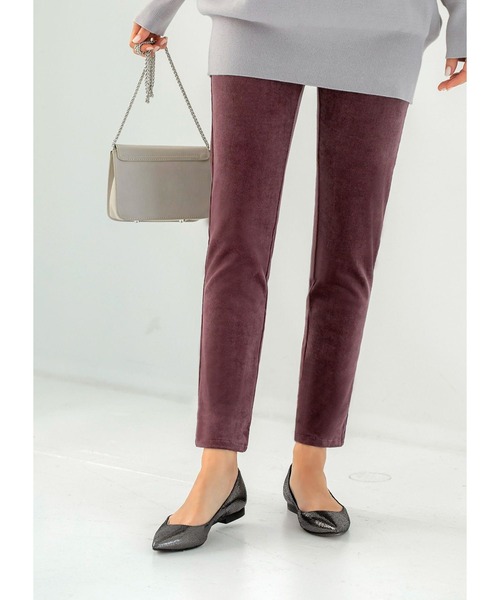 STYLE DELI（スタイルデリ）の「コーデュロイストレッチパンツ（その他パンツ・レディース・ブラック/パープル・X-SMALL/SMALL/MEDIUM）」の22枚目の写真