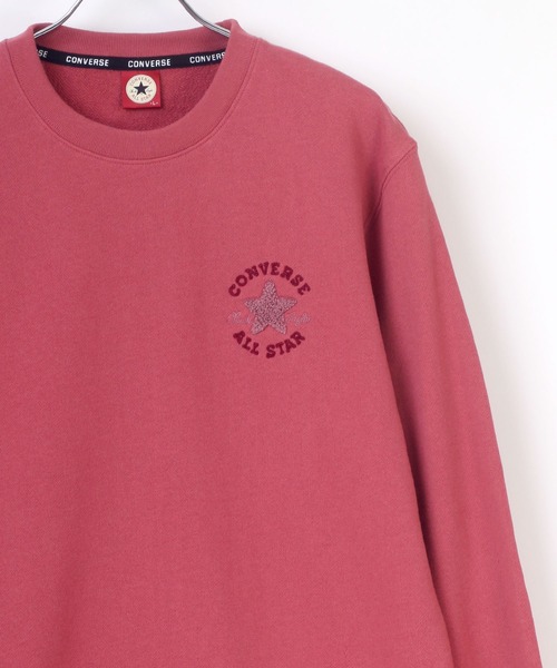 CONVERSE（コンバース）の「CONVERSE/コンバース ロゴ ワンポイント サガラ 刺繍 スウェット トレーナー（スウェット・メンズ・ホワイト/グレー/ブラック/ベージュ/ネイビー/コーラルピンク/ホワイト系その他/ベージュ系その他/ブラウン系その他/ピンク系その他/ホワイト系その他2/ブラック系その他2・M/L/LL）」の11枚目の写真