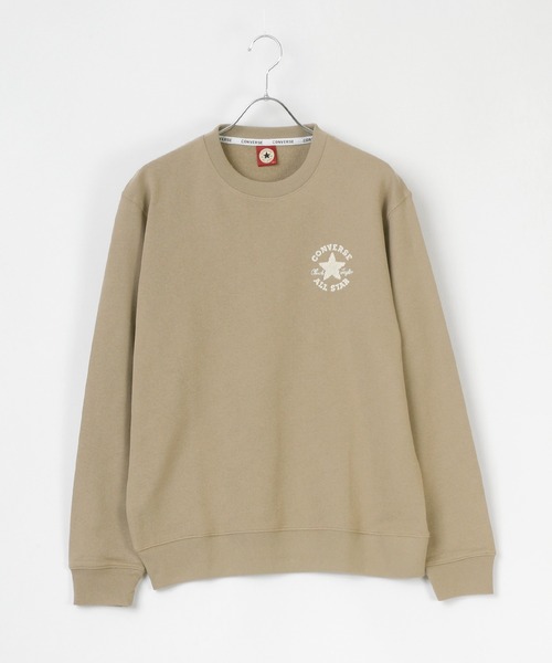 CONVERSE（コンバース）の「CONVERSE/コンバース ロゴ ワンポイント サガラ 刺繍 スウェット トレーナー（スウェット・メンズ・ホワイト/グレー/ブラック/ベージュ/ネイビー/コーラルピンク/ホワイト系その他/ベージュ系その他/ブラウン系その他/ピンク系その他/ホワイト系その他2/ブラック系その他2・M/L/LL）」の21枚目の写真