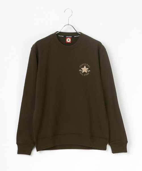 CONVERSE（コンバース）の「CONVERSE/コンバース ロゴ ワンポイント サガラ 刺繍 スウェット トレーナー（スウェット・メンズ・ホワイト/グレー/ブラック/ベージュ/ネイビー/コーラルピンク/ホワイト系その他/ベージュ系その他/ブラウン系その他/ピンク系その他/ホワイト系その他2/ブラック系その他2・M/L/LL）」の19枚目の写真