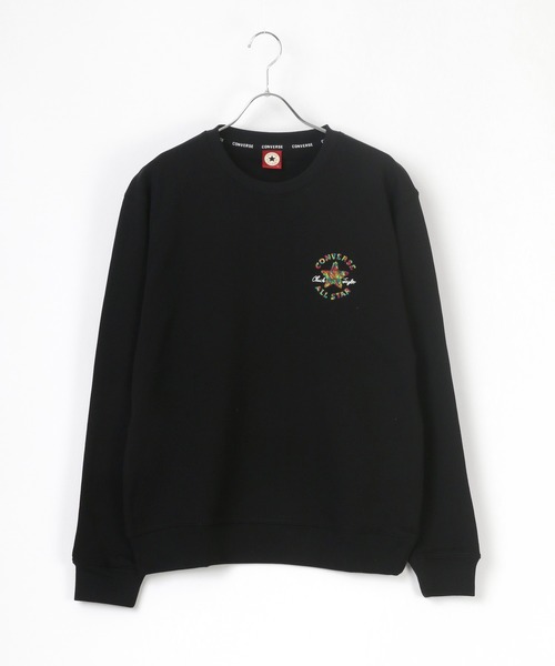 CONVERSE（コンバース）の「CONVERSE/コンバース ロゴ ワンポイント サガラ 刺繍 スウェット トレーナー（スウェット・メンズ・ホワイト/グレー/ブラック/ベージュ/ネイビー/コーラルピンク/ホワイト系その他/ベージュ系その他/ブラウン系その他/ピンク系その他/ホワイト系その他2/ブラック系その他2・M/L/LL）」の17枚目の写真