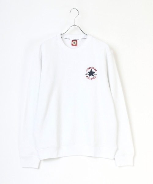 CONVERSE（コンバース）の「CONVERSE/コンバース ロゴ ワンポイント サガラ 刺繍 スウェット トレーナー（スウェット・メンズ・ホワイト/グレー/ブラック/ベージュ/ネイビー/コーラルピンク/ホワイト系その他/ベージュ系その他/ブラウン系その他/ピンク系その他/ホワイト系その他2/ブラック系その他2・M/L/LL）」の14枚目の写真