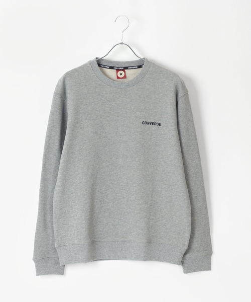 CONVERSE（コンバース）の「CONVERSE/コンバース ロゴ ワンポイント サガラ 刺繍 スウェット トレーナー（スウェット・メンズ・ホワイト/グレー/ブラック/ベージュ/ネイビー/コーラルピンク/ホワイト系その他/ベージュ系その他/ブラウン系その他/ピンク系その他/ホワイト系その他2/ブラック系その他2・M/L/LL）」の18枚目の写真