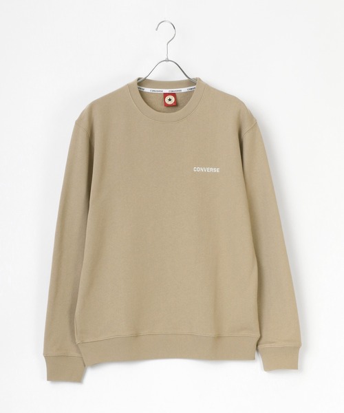 CONVERSE（コンバース）の「CONVERSE/コンバース ロゴ ワンポイント サガラ 刺繍 スウェット トレーナー（スウェット・メンズ・ホワイト/グレー/ブラック/ベージュ/ネイビー/コーラルピンク/ホワイト系その他/ベージュ系その他/ブラウン系その他/ピンク系その他/ホワイト系その他2/ブラック系その他2・M/L/LL）」の20枚目の写真