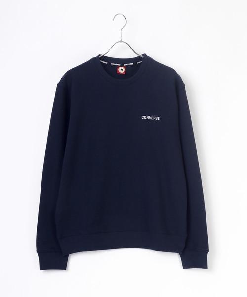 CONVERSE（コンバース）の「CONVERSE/コンバース ロゴ ワンポイント サガラ 刺繍 スウェット トレーナー（スウェット・メンズ・ホワイト/グレー/ブラック/ベージュ/ネイビー/コーラルピンク/ホワイト系その他/ベージュ系その他/ブラウン系その他/ピンク系その他/ホワイト系その他2/ブラック系その他2・M/L/LL）」の22枚目の写真