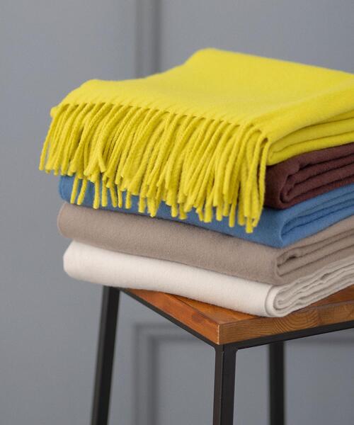 BEAUTY&YOUTH UNITED ARROWS（ビューティーアンドユースユナイテッドアローズ）の「BY ソリッドストール ◆（ストール/ショール・レディース・ワインレッド/モカ/ナチュラル/コバルトブルー/イエロー・FREE）」の18枚目の写真