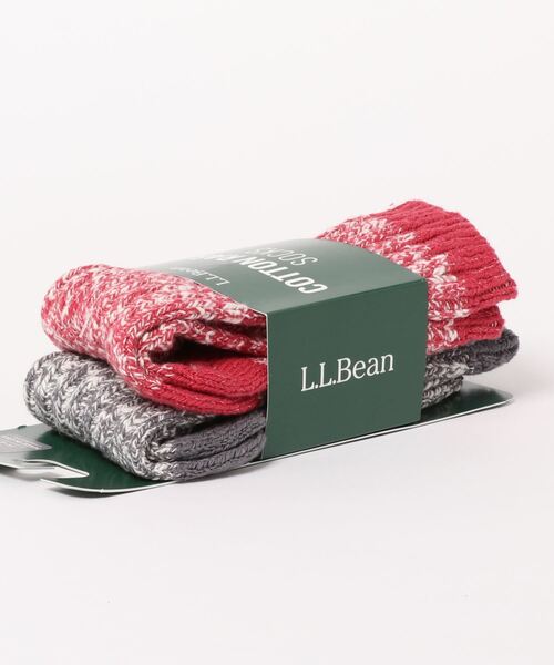 L.L.Bean(エルエルビーン)の「コットン・ラグ・ソックス、2足セット(ソックス/靴下・メンズ・レッド系その他/グリーン系その他/グレー×ピンク/ブラック×グレー/グリーン系その他2/ブルー系その他/イエロー系その他/グリーン系その他3・SMALL/MEDIUM/LARGE)」の11枚目の写真
