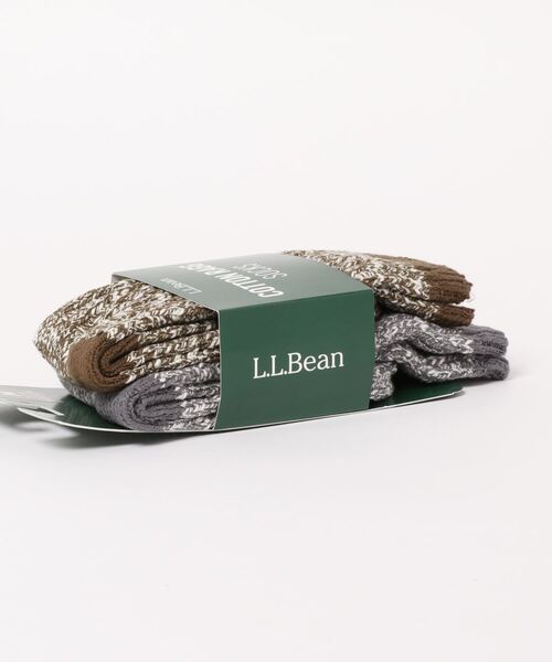 L.L.Bean(エルエルビーン)の「コットン・ラグ・ソックス、2足セット(ソックス/靴下・メンズ・レッド系その他/グリーン系その他/グレー×ピンク/ブラック×グレー/グリーン系その他2/ブルー系その他/イエロー系その他/グリーン系その他3・SMALL/MEDIUM/LARGE)」の10枚目の写真