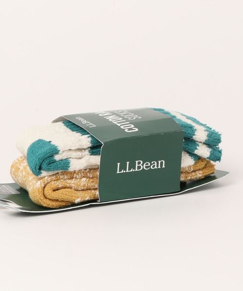 L.L.Bean(エルエルビーン)の「コットン・ラグ・ソックス、2足セット(ソックス/靴下・メンズ・レッド系その他/グリーン系その他/グレー×ピンク/ブラック×グレー/グリーン系その他2/ブルー系その他/イエロー系その他/グリーン系その他3・SMALL/MEDIUM/LARGE)」の14枚目の写真