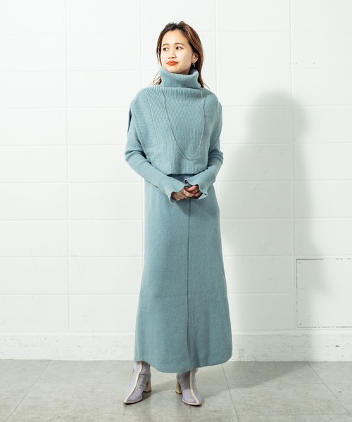 mystic（ミスティック）の「ポンチョベストセットワンピース（ワンピース・レディース・ブラック/ブルー/アイボリー/モカ・FREE）」の9枚目の写真