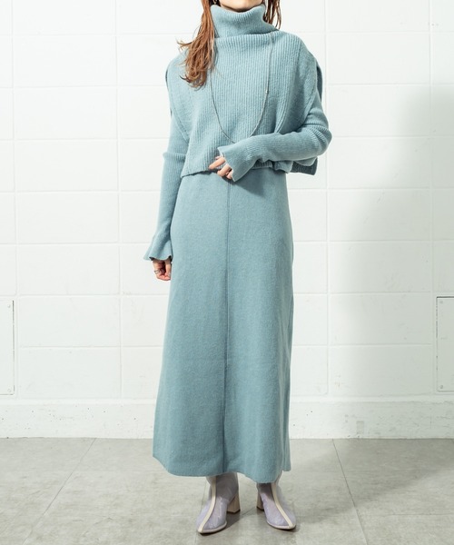 mystic（ミスティック）の「ポンチョベストセットワンピース（ワンピース・レディース・ブラック/ブルー/アイボリー/モカ・FREE）」の10枚目の写真