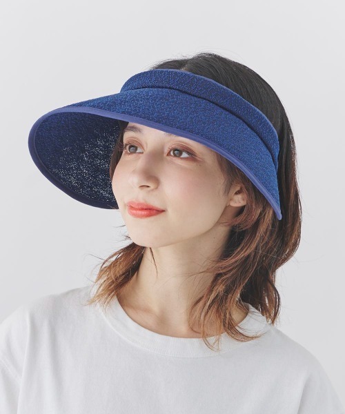milsa（ミルサ）の「【milsa】風とば～ぬ 洗えるドットクリップバイザー（サンバイザー・レディース・ネイビー/ブラック/グレー・FREE）」の19枚目の写真