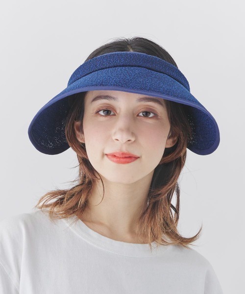 milsa（ミルサ）の「【milsa】風とば～ぬ 洗えるドットクリップバイザー（サンバイザー・レディース・ネイビー/ブラック/グレー・FREE）」の21枚目の写真