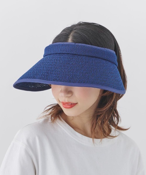 milsa（ミルサ）の「【milsa】風とば～ぬ 洗えるドットクリップバイザー（サンバイザー・レディース・ネイビー/ブラック/グレー・FREE）」の22枚目の写真