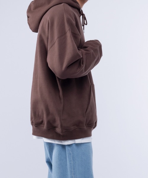 Perushu(ペルーシュ)の「レトロバラ線画裏起毛パーカー(パーカー・メンズ・ブラック/ダークブラウン/アイボリー/ダークブルー・MEDIUM/LARGE)」の15枚目の写真