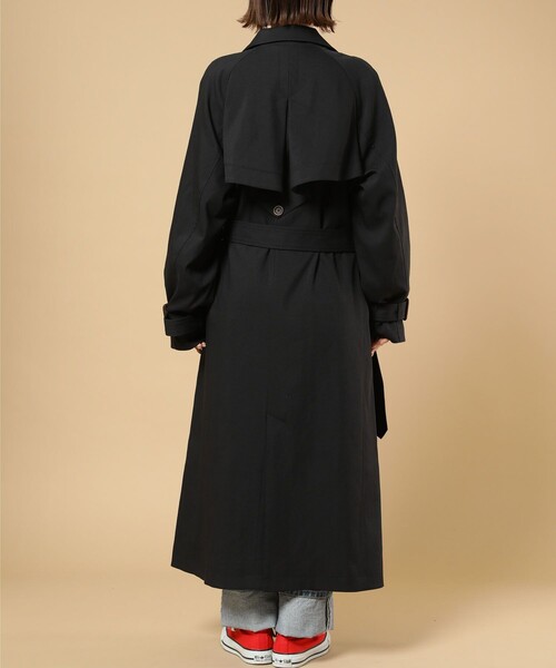 FREAK'S STORE（フリークスストア）の「袖ボリュームトレンチコート（トレンチコート・レディース・ブラック/ベージュ/ブルーグリーン・ﾌﾘ-）」の6枚目の写真