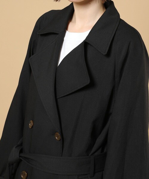 FREAK'S STORE（フリークスストア）の「袖ボリュームトレンチコート（トレンチコート・レディース・ブラック/ベージュ/ブルーグリーン・ﾌﾘ-）」の22枚目の写真