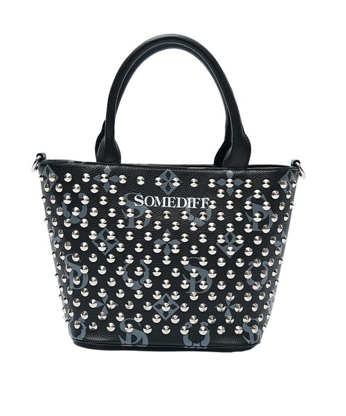 SOMEDIFF（サムディフ）の「【SOMEDIFF】モノグラムスタッズミニトート