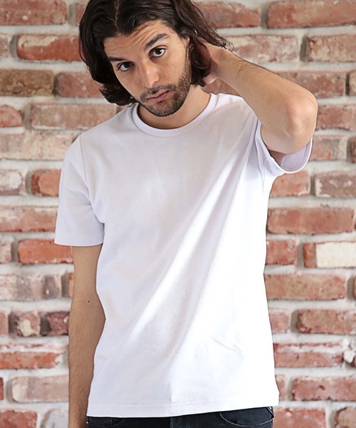 RATTLE TRAP（ラトルトラップ）の「スパンフライス半袖Tシャツ（Tシャツ/カットソー・メンズ・杢グレー/チャコール/ブラック/ホワイト/ホワイト×ブラック・L/M/S）」の2枚目の写真