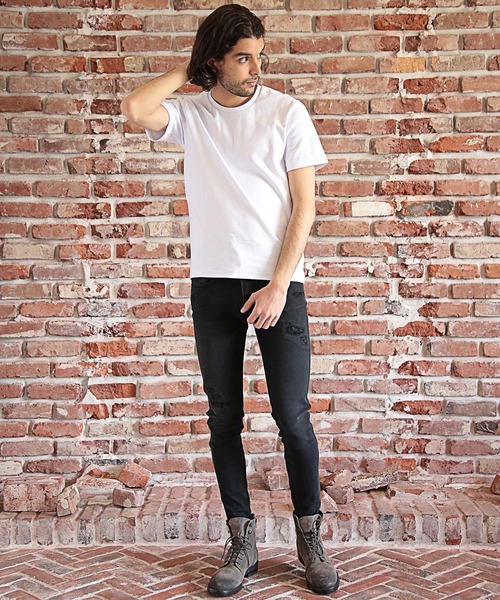 RATTLE TRAP（ラトルトラップ）の「スパンフライス半袖Tシャツ（Tシャツ/カットソー・メンズ・杢グレー/チャコール/ブラック/ホワイト/ホワイト×ブラック・L/M/S）」の9枚目の写真