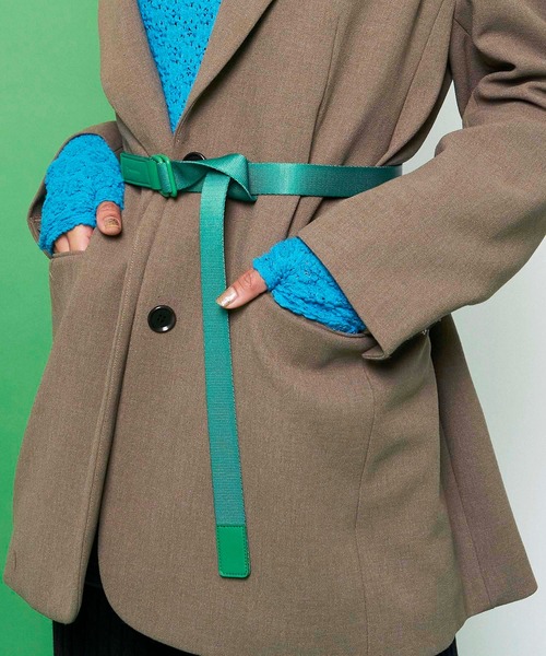 MAISON SPECIAL(メゾンスペシャル)の「テープコンビベルト【MAISON SPECIAL/メゾンスペシャル】(ベルト・レディース・ホワイト/ブラック/ブルー/グリーン/ダークブルー・FREE)」の4枚目の写真