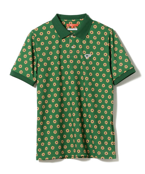BEAMS GOLF ORANGE LABEL / NEW フラワー ポロシャツ