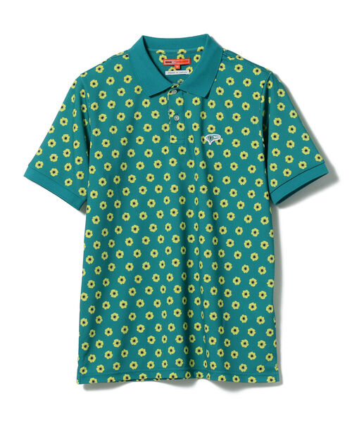 BEAMS GOLF ORANGE LABEL / NEW フラワー ポロシャツ