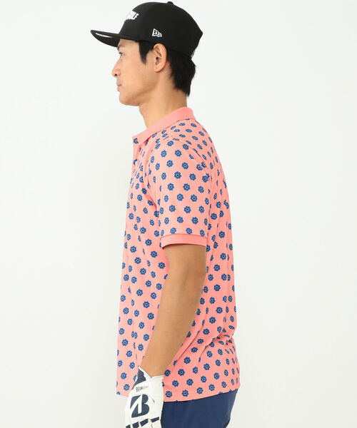 BEAMS GOLF ORANGE LABEL / NEW フラワー ポロシャツ