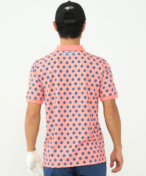 BEAMS GOLF ORANGE LABEL / NEW フラワー ポロシャツ